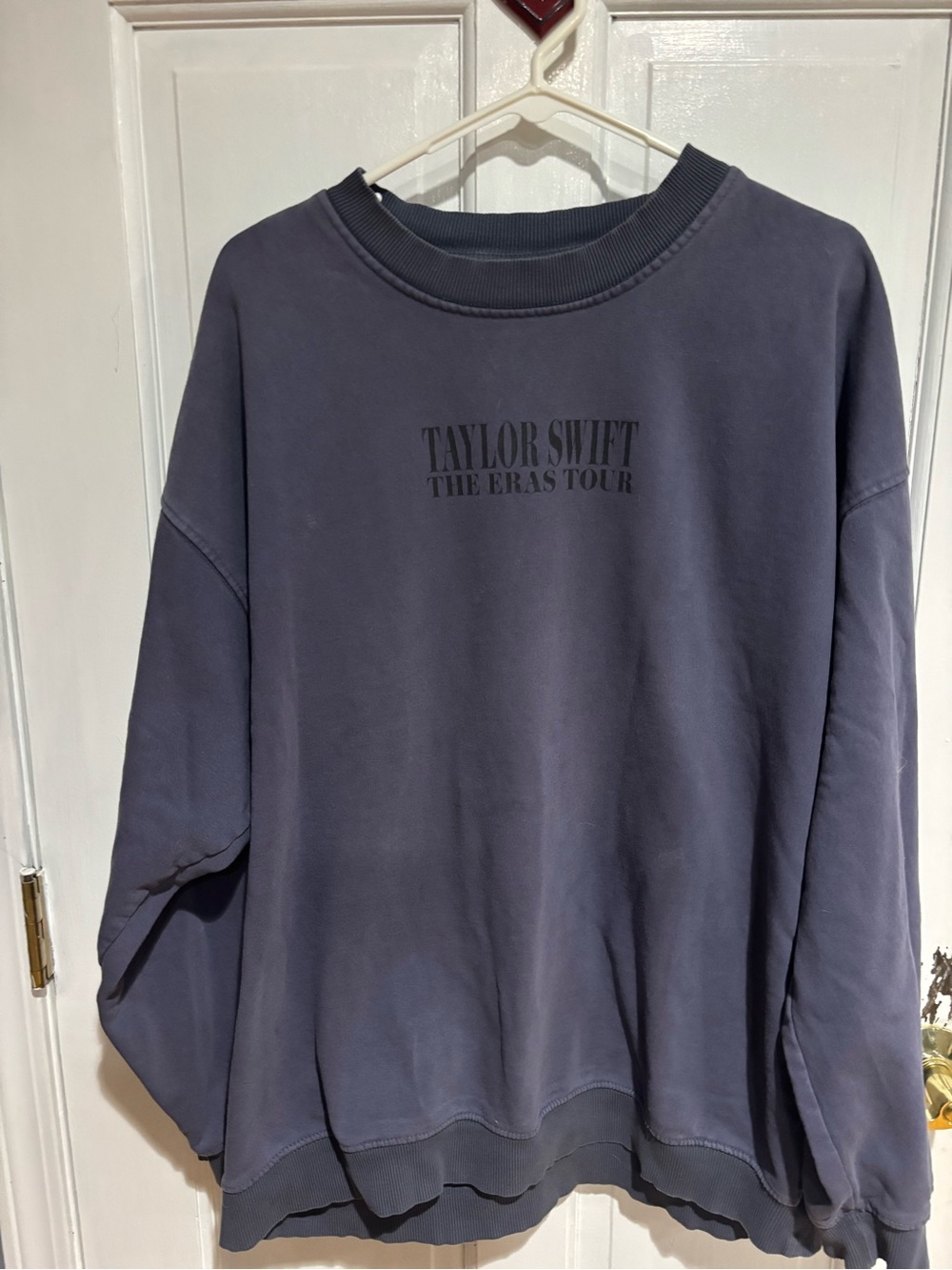 Taylor Swift Navy Crewneck Sweatshirt with Subtle Tour Logo